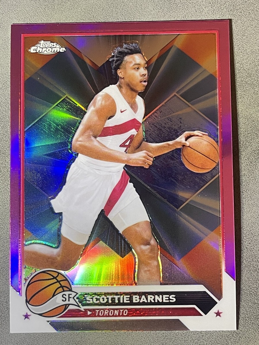 2023-24 Topps Chrome Scottie Barnes #20 Pink Refractor - Main Image