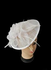 Fascinator New Women's Large Headband Clip Hat Weddings Ladies Races Royal Ascot