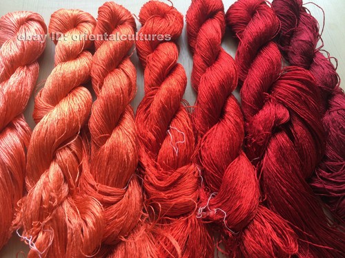 7bundle 100%real natural mulberry silk,hand-dyed su embroidery silk floss/thread - Picture 9 of 12