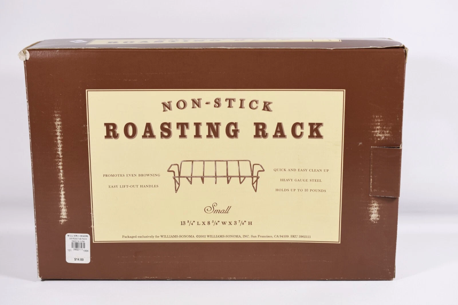 Williams-Sonoma Black Stainless-Steel Non-Stick Roasting Rack Small NIB