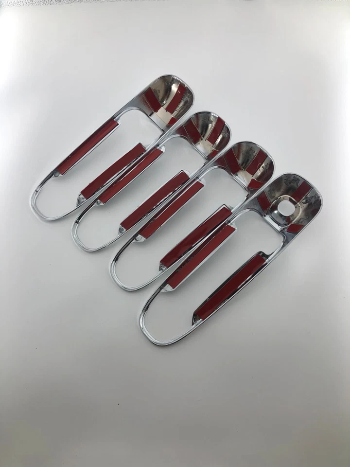 Отделка боковой хромированной крышки дверной ручки рамы для Jeep Liberty 2002-2007 годов выпуска из пластика ABS - Изображение 3 из 4