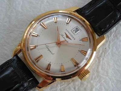LONGINES Conquest 18K Rosa Oro Custodia L1.611.6 Automatico Uomo Orologio  2002's | eBay