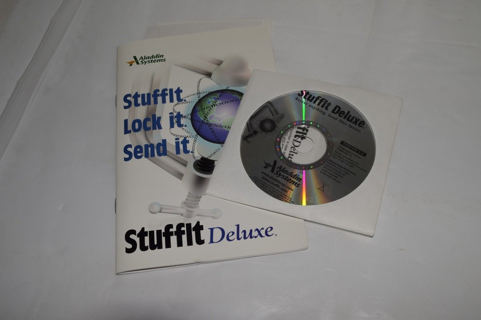 Systemic Lock In *TC* ALADDIN SYSTEMS STUFFIT LOCK IT SEND IT STUFFIT DELUXE SOFTWARE ...