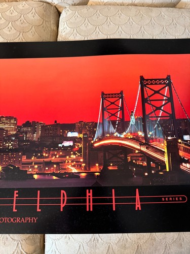 Jerry Driendl 1995 Philadelphia Skyline Art Print - 36 Inch x 14 Inch - Picture 6 of 13