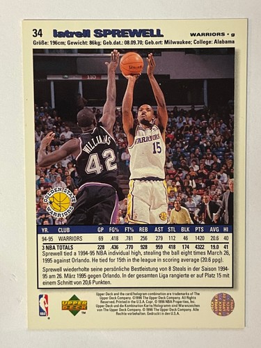 Latrell Sprewell Basketball Cards **You Pick** Rookies, Inserts ++ Revised 4/26 - Picture 66 of 139