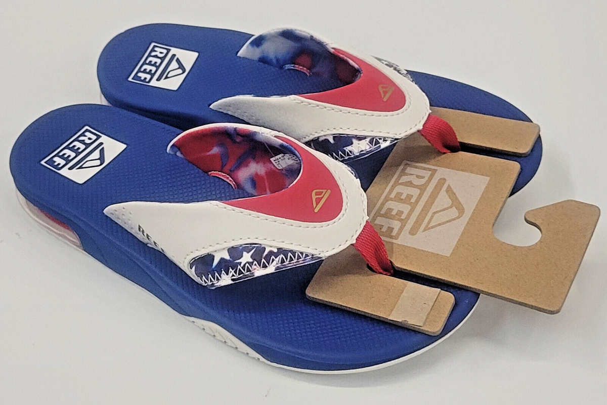 Reef Kids Fanning Red White Blue 1 | eBay