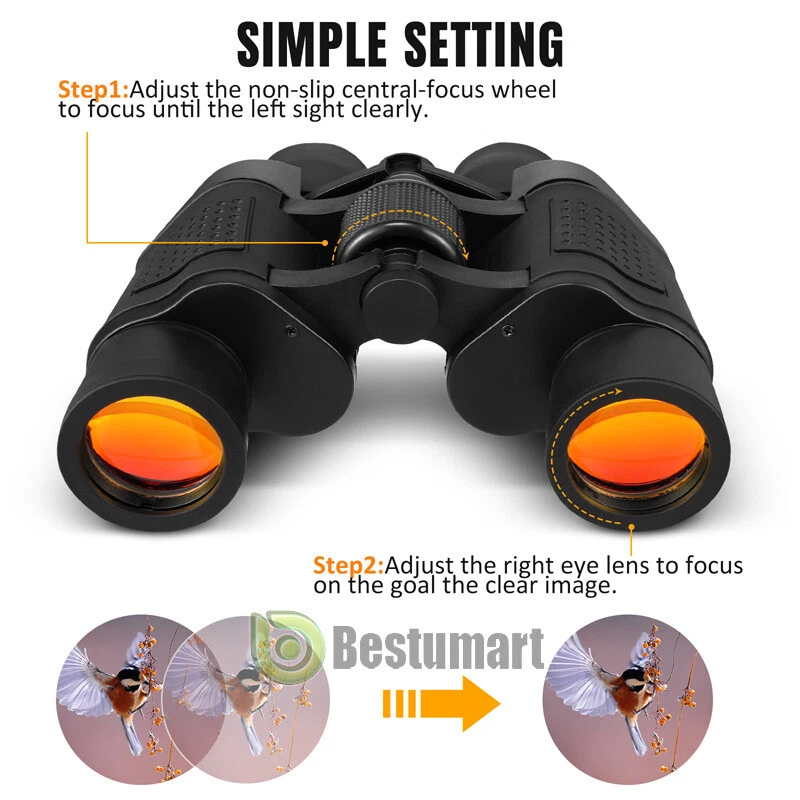Binoculares profesionales 60X60 visión nocturna 30000M telescopios de ultra larga distancia Foto 4 de 4