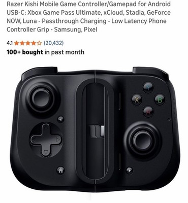 Razer Kishi Mobile Controller for Android Xbox Games - Black (RZ06-0290
