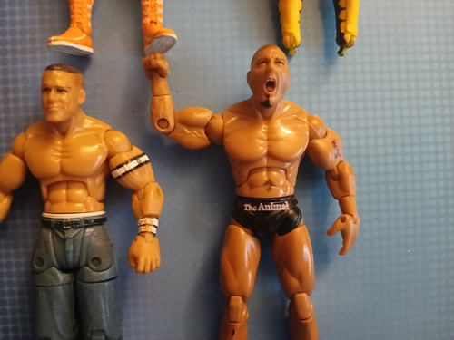 WWE FIGUR Lot 4" Jakks Pacific BUILD N BRAWL Wrestling RARE BIG SHOW CENA WCW - Bild 8 von 9
