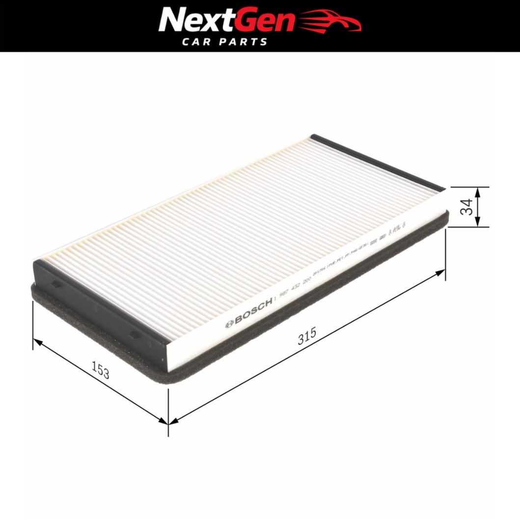 BOSCH Filter, cabin air 1 987 432 200