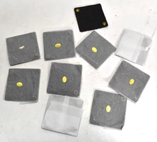 10 Pack Luxury Leather Burrito Cord Wrap Black Snap Button Cable Management READ