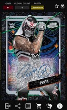 Wwe Topps Slam Cosmic Chrome 10cc Legendary Penta Signature Limited Edition