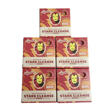 Lot of 5 Dr. Squatch Stark Cleanse Iron Man Natural Bar Soap 5 Oz