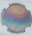 1881 S Morgan Silver Dollar $1 NGC UNC Details with striking artificial toning