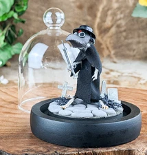 Plague Doctor Baby Mouse display Taxidermy Oddities Curiosities Decor gift decor
