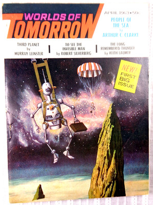 Worlds Of Tomorrow Vol 1 April 1963 #1 Arthur C Clarke Science Fiction Digest VG