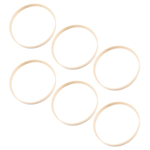  6 Stück Bambus Ring Hoop: Holz Traumfänger Ringe Makramee Blumen Creolen Basteln - Bild 4 von 20