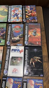 Sega Saturn Bundle Joblot 21 X Games Sonic Jam Virtua Fighter 2 Quake Hydlide