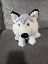 Rare HTF Dilly Dudu Plush Husky Dog. Super Soft