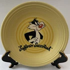 Fiestaware Looney Tunes Sylvester Yellow Dinner Plate 10.5" Sufferin' Succotash