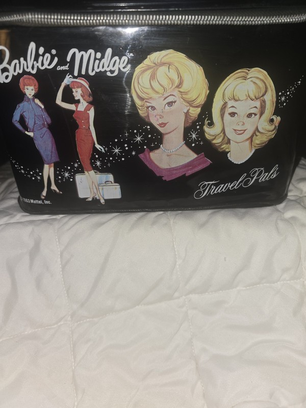 Barbie and Midge 1963 Vintage Travel Doll Case No Mirror Mattel