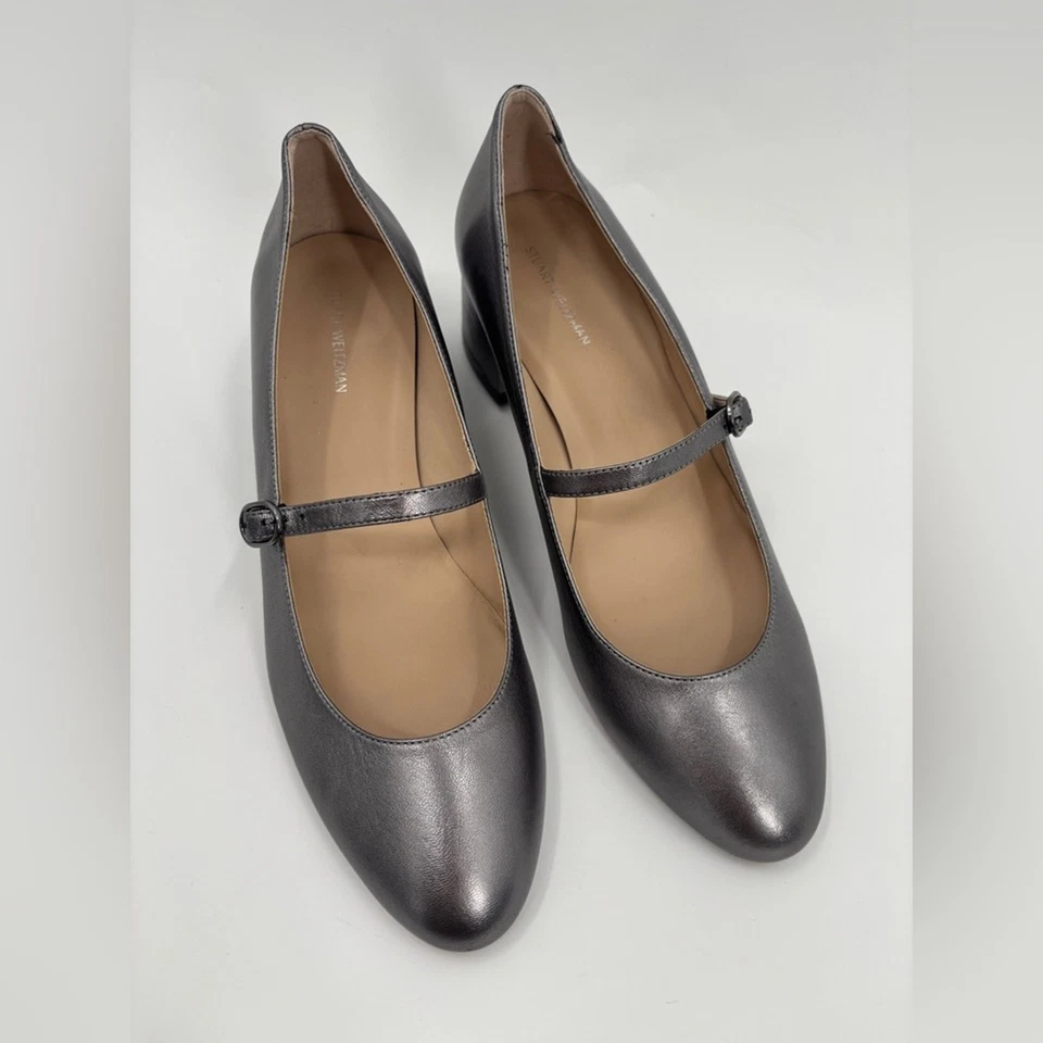 Туфли-лодочки Stuart Weitzman Gabby на блочном каблуке Mary Jane 10 - Изображение 3 из 4