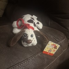 Pound Puppies White 6.5"H Clip-on Classic 80  s Collection New W Tags