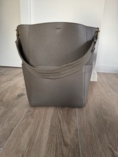 CELINE Paris Tasche Seau Sangle Taupe Groß Leder