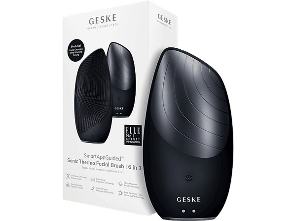 Limpiador facial - Geske Sonic Thermo Facial Brush 6 en 1, Limpieza de poros, Ma