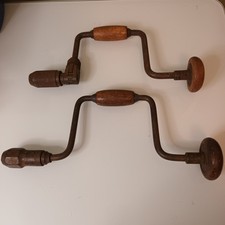 Vintage Stanley Brace Drill - No. 44 - 10" plus another unmarked one