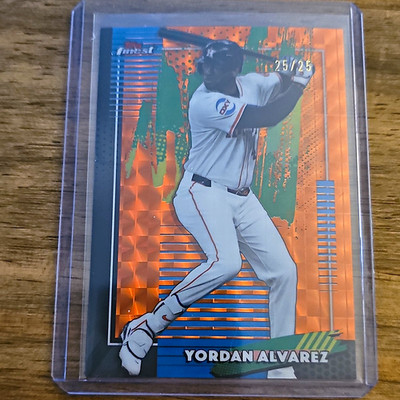 Topps 2025 Finest Major League Performance Yordan Alvarez Astros 25/25 Card
