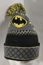 DC Batman Knit Winter Pom Cuffed Beanie OSFM