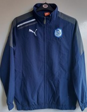 SHEFFIELD WEDNESDAY FOOTBALL CLUB TRACK TOP JACKET PUMA MEN'S BLUE GREY SIZE S 