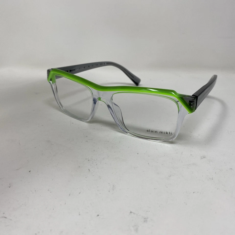 GAFAS ALAIN MIKLI A03150 002 55-18-145 VERDE GRIS FLEX BISAGRA 292B Foto 3 de 4