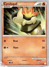 DAMAGED Cyndaquil 61/123 Common HeartGold & SoulSilver Pokemon on eBay