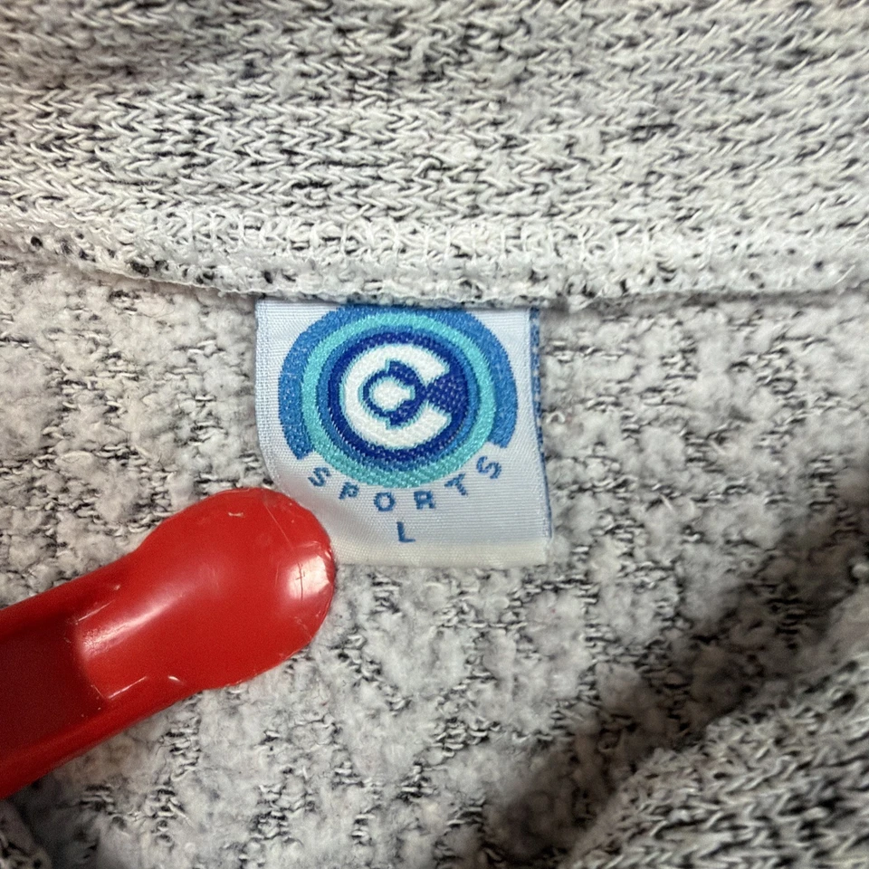 Suéter Maine De Colección Años 90 Para Hombres L C Deportes Henley Hecho en EE. UU. Gris Alce Foto 3 de 4