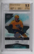 2018 Upper Deck Ice Premieres 21/99 Level 1 Eeli Tolvanen BGS 9.5 GEM MINT 18mu