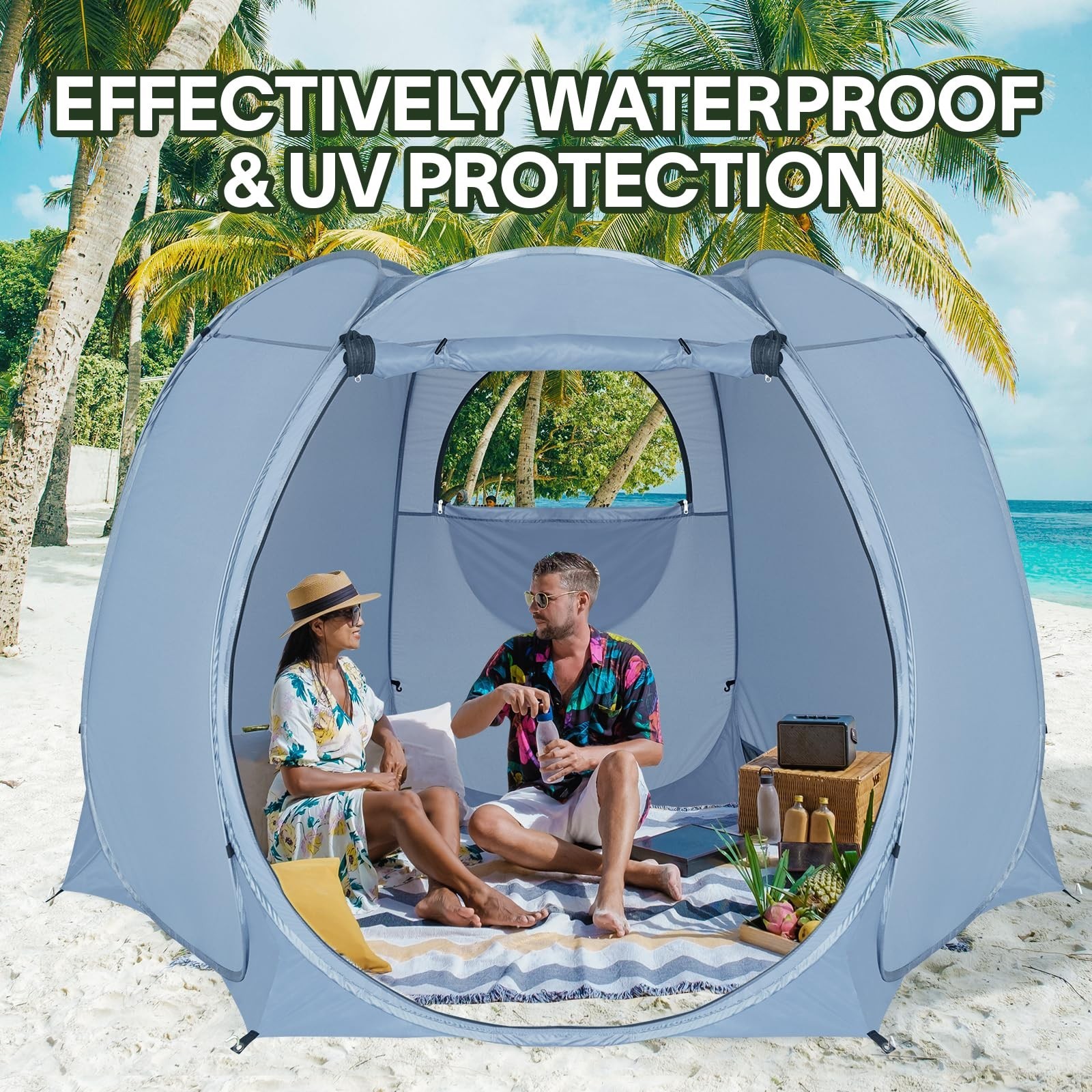 Alvantor Pop Up Screen Tent House Room Instant Outdoor Camping Canopy Sun She...