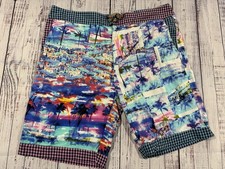 NEW Robert Graham Swim Shorts Sz 38 Awesome Detail And Color