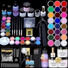 BORN PRETTY Acrylic Nail Kit with Everything 96PCs Acrylic Powder and Liquid ...