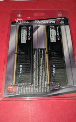 G.SKILL Ripjaws S5 Series 64GB (2 x 32GB) 288-Pin PC RAM DDR5 5200mhz. New.