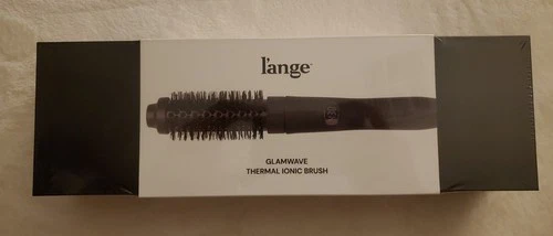 L'ange Black Professional Hair GlamWave Thermal Ionic Brush New Sealed
