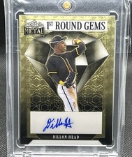 2023 Leaf Metal - 1st Round Gems Dillon Head #1RGDH1 Gold 1/1 🔥 (AU, RC)