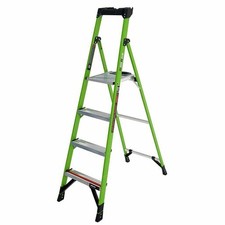 Little Giant MightyLite Fibreglass Step Ladder EN131 150kg Ground Cue Non-Conduc