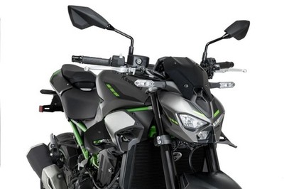 Puig Gloss Black D12 Side Downforce Wings Kawasaki Z900/SE 2025