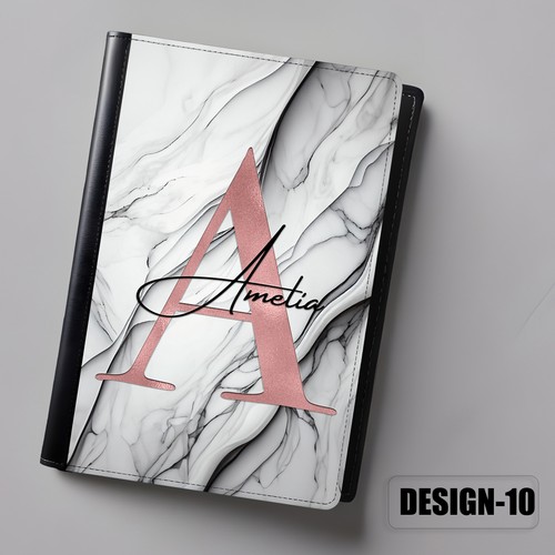 Personalised Passport Cover & Luggage Tag – Marble Pattern Custom Name Initial - Picture 48 of 52