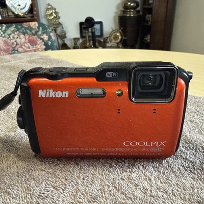Nikon Coolpix AW120 16.0MP Digital Camera - Orange for sale online