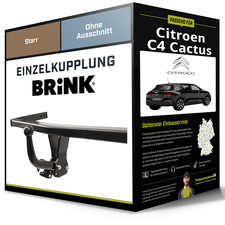 Starre Anhängerkupplung für CITROEN C4 Cactus 04.2018-jetzt II Brink NEU