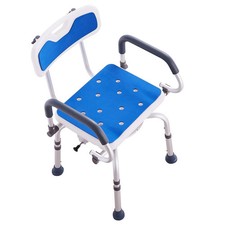 Swivel Shower Chair 360 Degree, Adjustable Shower Seat with Pivoting Arms for I