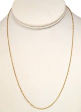 14K Gold Chain, 18'' Long X 1/16'' Wide